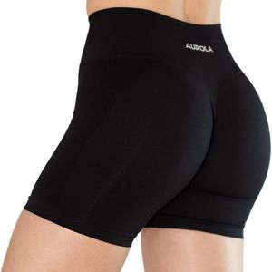 Aurola black intensify shorts scrunch 3.6 inseam